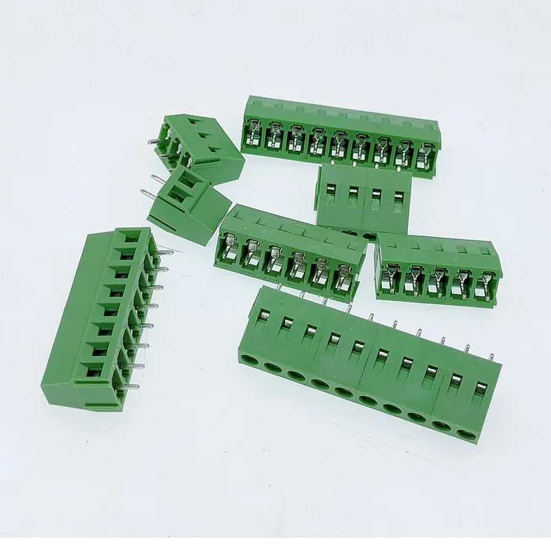 DG/KF128 5,0 mm/5,08 PCB-Schraubklemmenblock-Anschluss 2P 3P 4P 5P 6P 7P 8P 9P 10P 12P Klemmen 380V 10A Image
