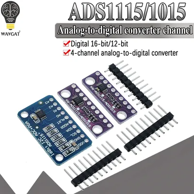 16 Bit I2C ADS1115 ADS1015 Modul ADC 4 Kanal mit Pro Gain Verstärker 2,0 V bis 5,5 V für Arduino RPi Image