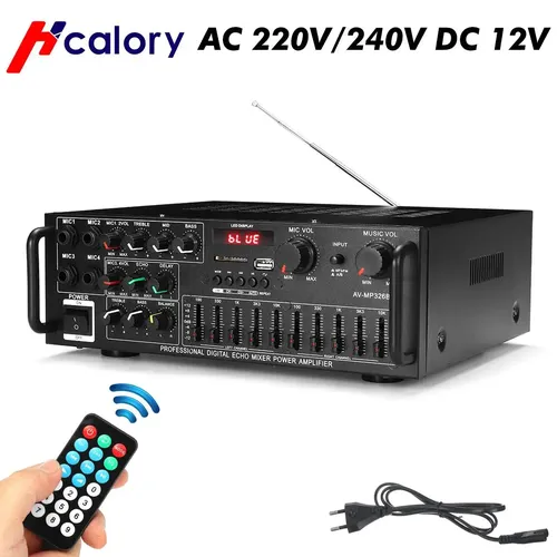 2000W 5 0 bluetooth 2 Kanal Audio Power HiFi Verstärker 326BT 12V/220V AV Amp Lautsprecher mit