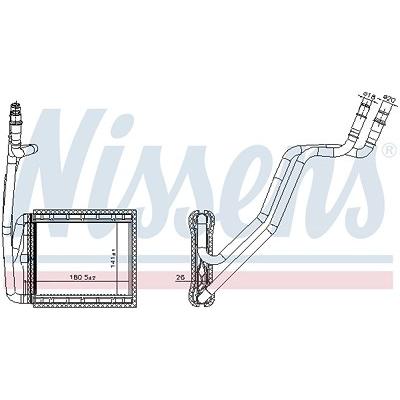 Nissens Wärmetauscher, Innenraumheizung [Hersteller-Nr. 707226] für Ford Image