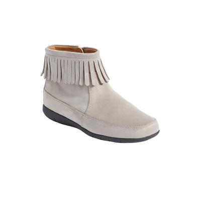 Wide Width Women's The Marion Shootie by Comfortview in Light Pale Grey (Size 11 W)