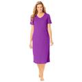 Plus Size Women's Ribbed Sleepshirt by Woman Within in Fresh Berry (Size 2X)