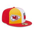 Men's New Era Gold/Red Kansas City Chiefs 2023 Sideline 59FIFTY Fitted Hat