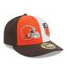 Men's New Era Orange/Brown Cleveland Browns 2023 Sideline Low Profile 59FIFTY Fitted Hat