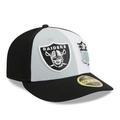 Men's New Era Gray/Black Las Vegas Raiders 2023 Sideline Low Profile 59FIFTY Fitted Hat