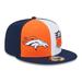 Men's New Era Orange/Navy Denver Broncos 2023 Sideline 59FIFTY Fitted Hat