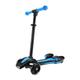 ARA CHOICE Kids 3 Wheel Push Scooter with Spray Smoke LED Light Music Rechargeable Battery Super Space Smoking Rocket Scooter For Boys and Girls-Galactic LED wheels and headlight. (Blue)