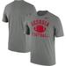 Men's Nike Heather Gray Georgia Bulldogs Legend Football Arch Performance T-Shirt