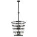 Savoy House Essentials Ventari 25" Wide Matte Black 8-Light Pendant