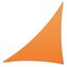 Colourtree Customize Waterproof Triangle Sun Shade Sail in Orange | 16ft x 19ft x 24.8ft | Wayfair TAD-RT-16x19x24.8-Orange