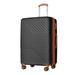 Luggage Sets 3-Piece (20"24"28") Expandable Suitcases with TSA Lock & Spinner Wheels, ABS Durable Hardside Luggage, Black Brown