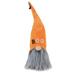 19.75" Orange and Gray "Boo" Standing Halloween Gnome