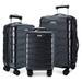 Luggage Sets ABS+PC Hardshell 3 Piece Luggage Lightweight Durable Spinner Wheels Travel Suitcase Sets with TSA Lock (20"24"28")