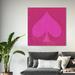 Red Barrel Studio® The Spade Deux On Canvas Print Metal in Indigo/Pink | 40 H x 40 W x 2 D in | Wayfair D98F03070B54431B8C973392A6928C45