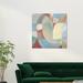 Wrought Studio™ Pastel Geos IV On Canvas by Wynwood Studio Print Canvas in Blue/Gray | 30 H x 30 W x 0.8 D in | Wayfair