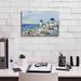 Rosecliff Heights Epic Graffiti 'Santorini View I' By Silvia Vassile Santorini View I On Canvas by Silvia Vassileva Print Canvas, in Blue | Wayfair