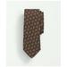 Brooks Brothers Men's Wool Silk Basketweave Mini Paisley Tie | Brown/Red | Size L/XL