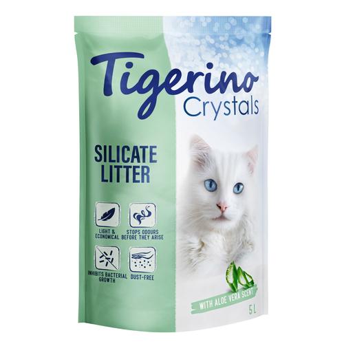 6 x 5 l Tigerino Crystals Katzenstreu zum Sonderpreis! - Aloe Vera