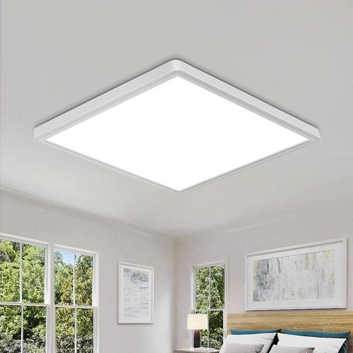 Goeco - Moderne LED-Deckenleuchte, 24 w, 2700 lm, quadratische Deckenleuchte 30 x 2,5 cm, IP45