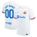 Men's Nike White Barcelona 2023/24 Away Custom Authentic Jersey