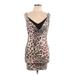 Joyce Leslie Casual Dress: Tan Animal Print Dresses - Women's Size Medium