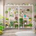 5-Tier Tall Indoor Plant Stand, Large Plant Shelf with 10PC Hanging Hooks for Indoor