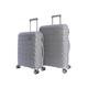 DON ALGODON Suitcase Set – Travel Suitcase – Cabin Suitcase – Travel Suitcase – Cabin Suitcase 55 x 40 x 20 cm and Medium 4 Wheels – Medium Travel Suitcases – Cabin Suitcases, grey, 64x44x24 cm, Cabin