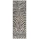 Gertmenian Indoor Printed Tufted Area Rug 2x6 Runner, No Slip Home Décor Rug for Entryway, Bedroom, Living Room, Animal, Zebra Black White, 28533