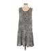 Vince Camuto Casual Dress - DropWaist: Tan Animal Print Dresses - Women's Size Large