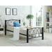 Red Barrel Studio® Rithvik White Metal Bed, Single Metal in White/Black | Twin | Wayfair A96188AC9AB4443188EDECEAB2BC5A15