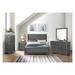 Alcott Hill® 5-1_Ange Gray Faux Wood Panel Bedroom Set Wood in Brown/Gray | 5 H x 45.5 W x 79.25 D in | Wayfair B252387448B84EF2A596AE3684D4BFF3