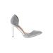 Steve Madden Heels: Silver Shoes - Women's Size 7 1/2