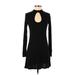 Forever 21 Casual Dress - Sweater Dress: Black Dresses - Women's Size Small
