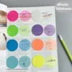 160 Sheets 8 Colours Waterproof Transparent Circular Sticky Note Pads Notepads Journal Student