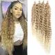 Ariel – extensions capillaires synthétiques ondulées au Crochet cheveux longs brun blond ombré 4