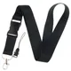 Black Buckle Style Lanyards Keys Chain ID Credit Card Cover Pass Mobile Phone Charm Neck Straps