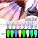 LILYCUTE Thermal Luminous Cat Magnertic Gel Nail Polish Glow in Dark Glistening Reflective UV LED