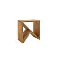 Table d'appoint en bois de pin vieilli 40x40cm