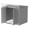 Ezooza - Casetta in Metallo Palladium Duramax 8'x6' a due porte 209x249x231 cm colore grigio