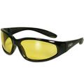 Spits Eyewear Hercules Safety Glasses (Frame Color: Gloss Black Frame Without Foam Padding Lens Color: Yellow Tint)