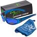 Chicopee Foam Padded Sunglasses (Frame Color: Crystal Blue Lens Color: Gray Blue Mirror)