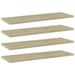 moobody 4 Piece Bookshelf Boards Engineered Wood Replacement Panels Display Stand Shelves for Bookcase Storage Cabinet Shelf Unit 23.6 x 7.9 x 0.6 Inches (W x D x H)