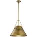 60/7778-Nuvo Lighting-Adina - 3 Light Large Pendant-17.25 Inches Tall and 18 Inches Wide-Natural Brass Finish