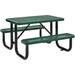 4 Rectangular Expanded Metal Picnic Table 48 L x 62 W Green