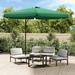 moobody Garden Umbrella with Steel Pole Folding Parasol Green for Patio Backyard Terrace Poolside Lawn Outdoor Furniture 118.1in x 98.4in (Diameter x H)