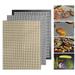 Uehgn BBQ Grill Mesh Mat Non Stick Fish Vegetable Mat Food Grade High Temperature Resistant Uninflammable Barbecue Grill Sheet Liners Rusable Grilling Mat