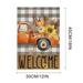 Moocorvic Welcome Fall Garden Flag 12x18 Double Sided Vertical for Outside Small Farmhouse Maple Leaf Fall Garden Yard House Flags Thanksgiving Outdoor Decoration