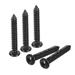 5mm x 35mm Phillips Pan Head Self-tapping Screw 50pcs - 304 Stainless Steel Round Head Wood Screw (Black)