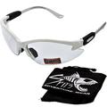 Spits Eyewear Cougar Safety Glasses 22 limited Edition Frame Colors (Frame Color: White Lens Color: Clear)