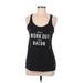 Reebok Active Tank Top: Black Activewear - Women's Size Medium